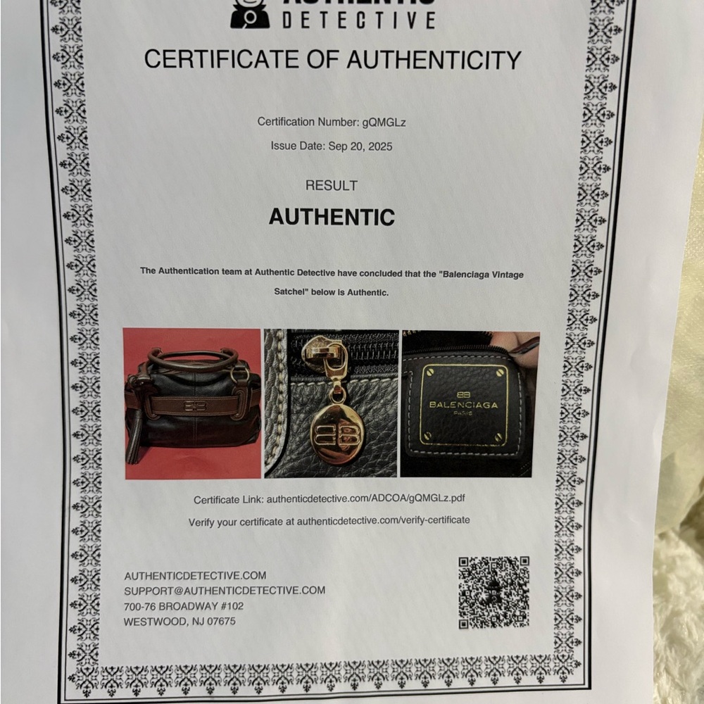 Balenciaga Black and Gray Shoulder Bag with COA - Picture 9 of 10